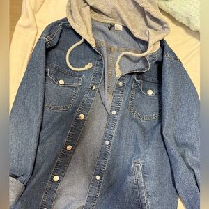 Oversized denim jacket